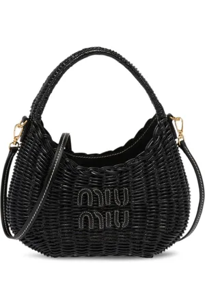 Miu Miu Mini Wander wicker shoulder bag