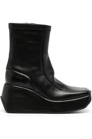 RAF SIMONS Square-toe wedge boots