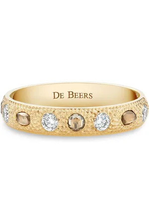 De Beers 18kt yellow small Talisman diamond band ring