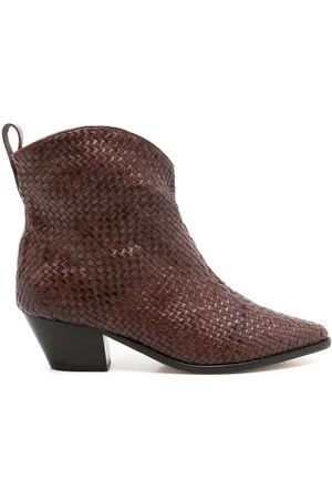 Sarah Chofakian Valentina woven 55mm boots