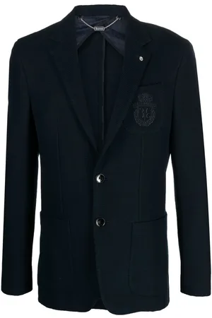 BILLIONAIRE Circular Knitting single-breasted blazer