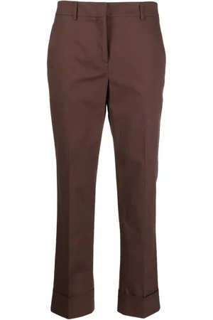 Incotex Pressed-crease cropped trousers