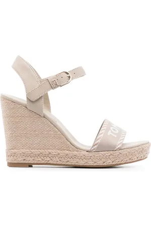 Tommy Hilfiger Jacquard-logo 105mm wedge espadrilles