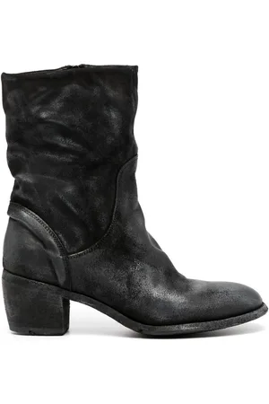 Madison.Maison Laminated metallic-finish 60mm ankle boots