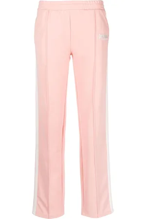 Sporty & Rich Logo-embroidered straight-leg track pants
