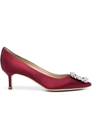 Manolo Blahnik Hangisi crystal-buckle pumps