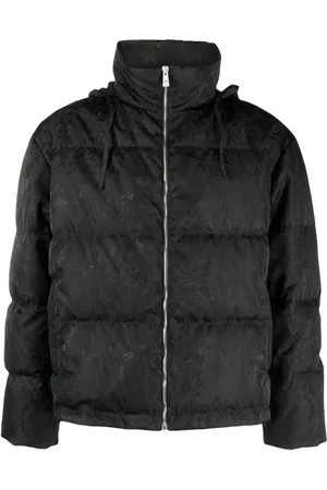 VERSACE Barocco Silhouette jacquard puffer jacket