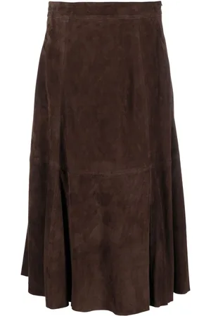 Ralph Lauren Lambskin high-waisted skirt