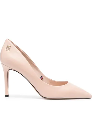 Tommy Hilfiger Monogram-plaque 90mm leather pumps