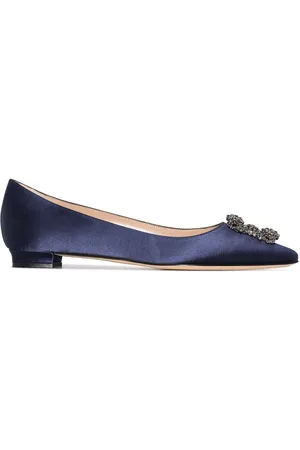 Manolo Blahnik Hangisi appliqué flat pumps