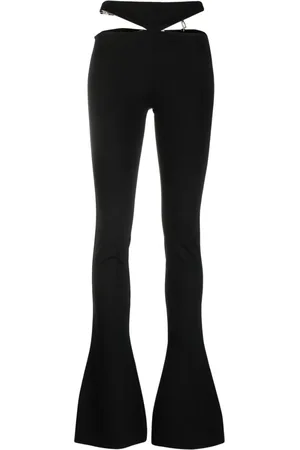 The Attico Cut-out flared trousers