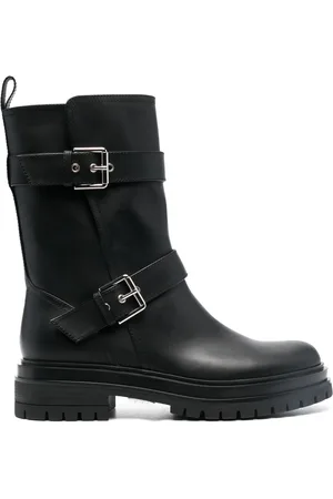 Gianvito Rossi Amphibian buckled biker boots