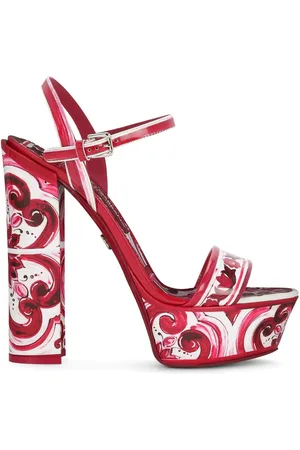 Dolce & Gabbana Maiolica-print platform sandals