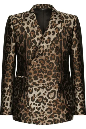 Dolce & Gabbana Double-breasted leopard-print suit