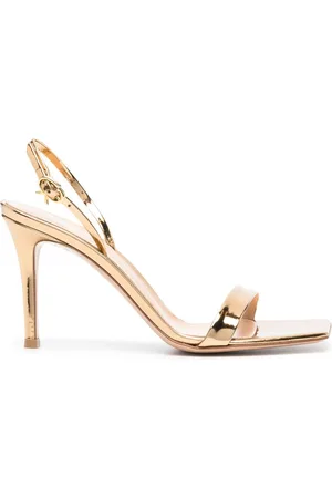 Gianvito Rossi 95mm metallic slingback sandals