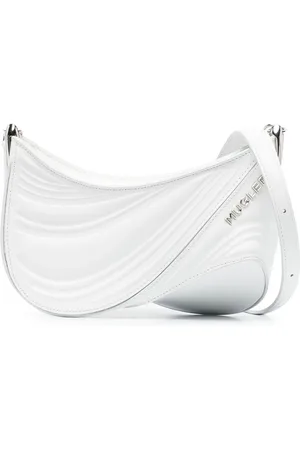MUGLER Small Spiral Curve 01 embossed cross body bag