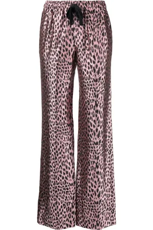 Zadig & Voltaire Leopard-print satin trousers
