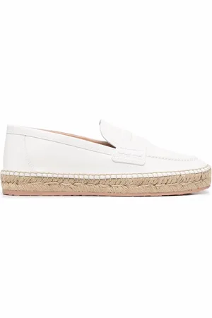 Gianvito Rossi Woven raffia espadrilles