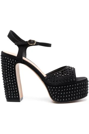 ROBERTO FESTA 125mm spike-detail satin sandals