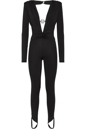 Philipp Plein Shoulder Padded bodycon-design jumpsuit