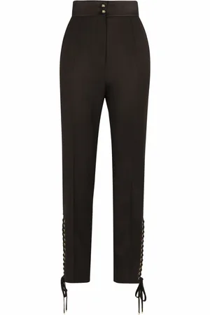 Dolce & Gabbana Lace-up twill trousers