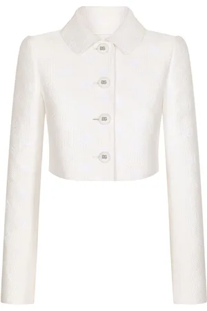 Dolce & Gabbana DG-logo jacquard cropped jacket