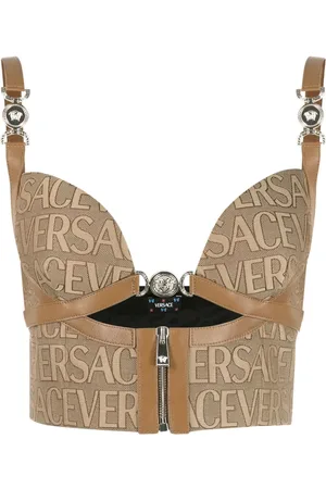 VERSACE Allover bustier top