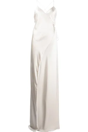 Michelle Mason Wrap silk gown