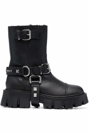 Philipp Plein Studded biker boots