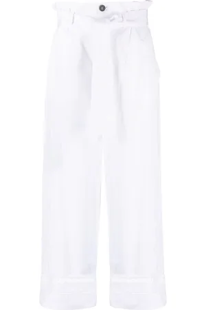 LORENA ANTONIAZZI Belted high-waisted trousers