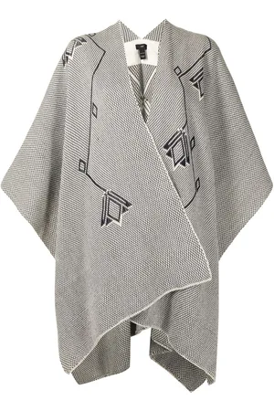 Voz Double V-neck merino shawl
