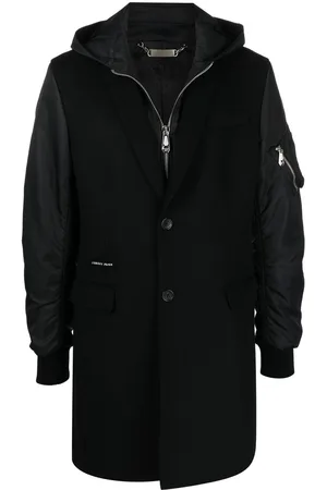 Philipp Plein Zip-up hooded coat