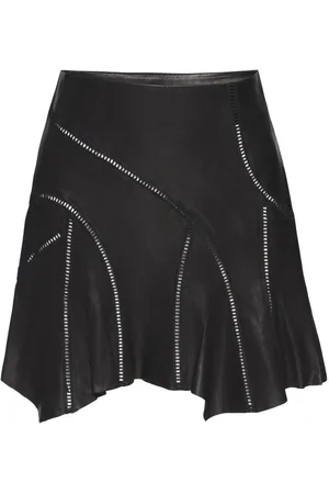 RTA Asymmetrical leather skirt