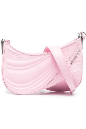 MUGLER Small Spiral Curve 01 embossed cross body bag