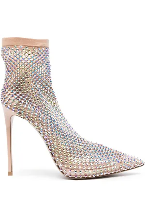 LE SILLA Gilda 125mm crystal-embellished pumps