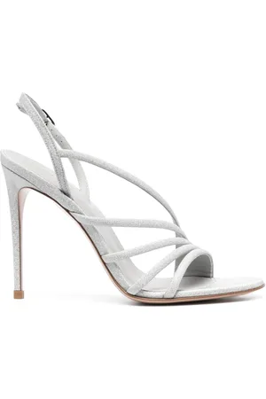 LE SILLA 115mm metallic leather sandals