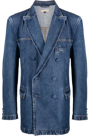 ROMEO HUNTE Double-breasted denim blazer