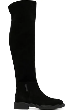 Gianvito Rossi 30mm round-toe leather boots