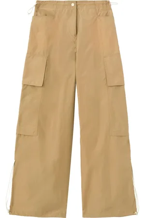 Palm Angels Low-rise wide-leg parachute trousers