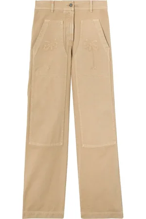 Palm Angels Mid-rise straight-leg trousers