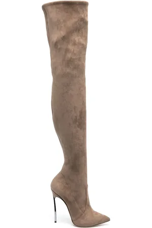 Casadei 115mm Blade suede boots
