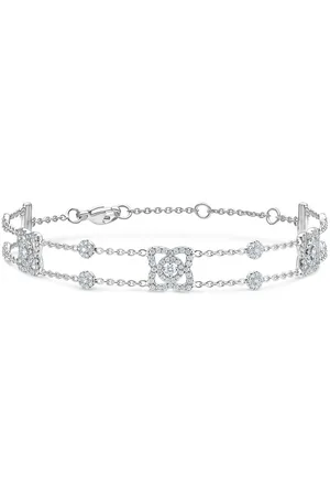 De Beers 18kt white gold Enchanted Lotus diamond bracelet