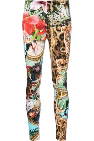 Philipp Plein Baroque Flowers leggings
