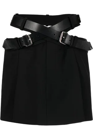 MONSE High-waisted belted-waist skirt