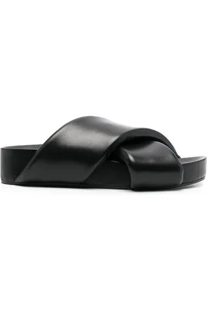 Jil Sander Cross-over leather sandals