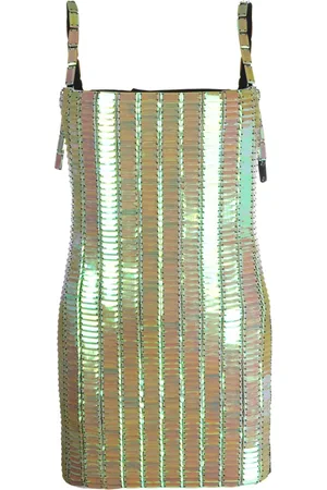The Attico Pailette-embellished mini dress