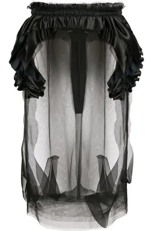 Maison Margiela Décortiqué tulle midi skirt