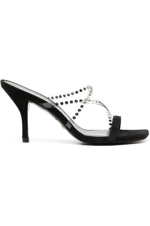 Stuart Weitzman Strapeze 85mm crystal-embellished sandals