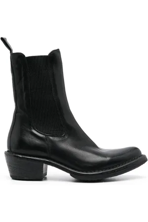 Moma Pointed-toe ankle leather boots