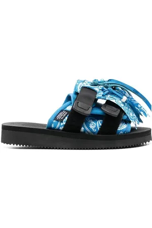 Alanui X Suicoke paisley-print fringed sandals